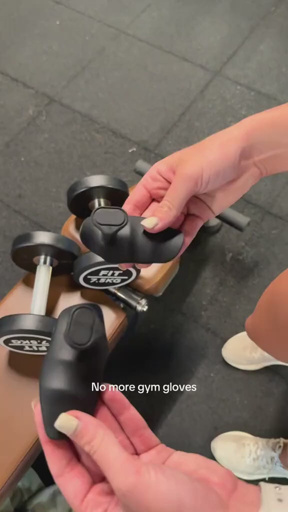 GripShield Pro™ – Silicone Gym Grips for Dumbbells, Bars & Cable Machines (PAIR)