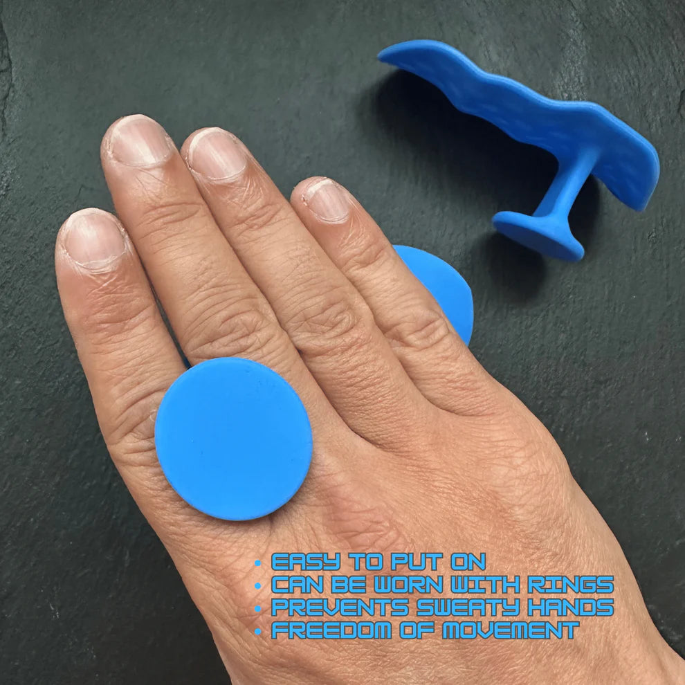 GripShield Pro™ – Silicone Gym Grips for Dumbbells, Bars & Cable Machines (PAIR)